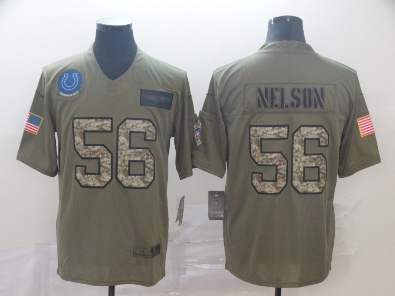 Men's Indianapolis Colts Quenton Nelson #56 Brown Jersey